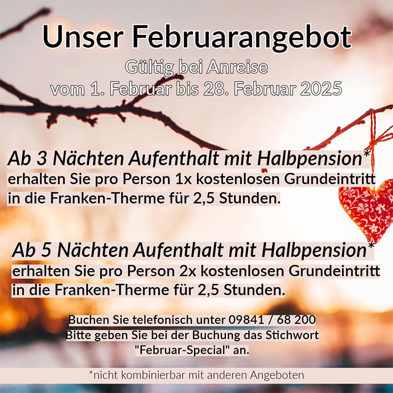 Unser Februarangebot